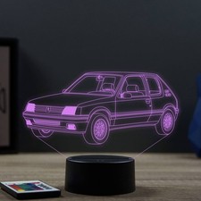 Lampe 3D LED Peugeot 205 GTI +
