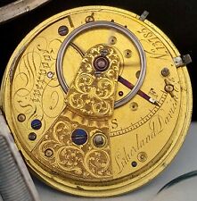 Antique c.1850's Liverpool Litherland Davies Fusee Sterling Pocket Watch - Runs