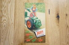 AGRIA the program brochure type motor mower and universal single axle 8 pages 1956