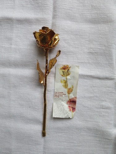 Rose eternelle couche d or - , d'or