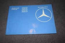Operating Instructions Manual Mercedes W 123 200D-300D Unused
