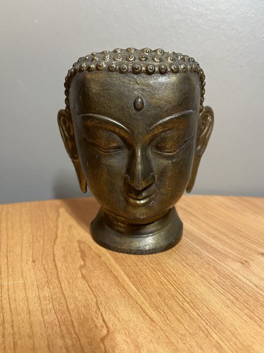 Tête bouddha métal - de,
