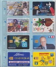 remote card 5 units France private public phone card used to choose from