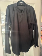 ⭐GENUINE EX POLICE  BLACK ZIP UP POLO LONG SLEEVE SHIRT SIZE 40 LARGE FCF8⭐