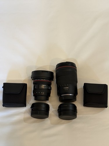 Canon zoom and fisheye lenses - and,