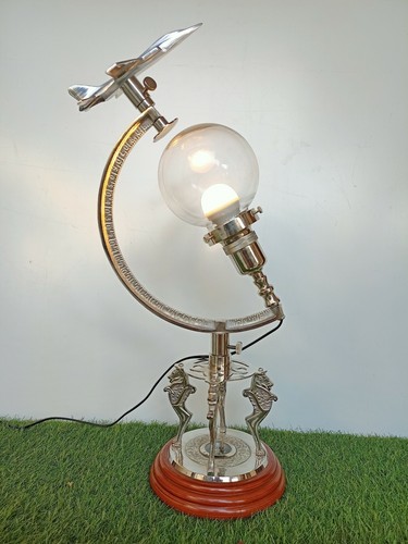 Ancienne lampe table boule - ancienne, de