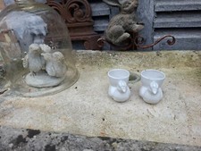 2 coquetiers poule coq anciens