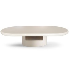 Table Basse Ovale Avec Tiroirs