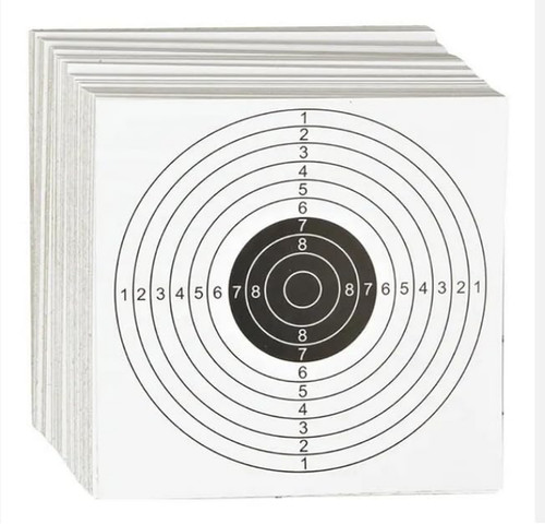 Pack 100 cibles - de, -14x14cm