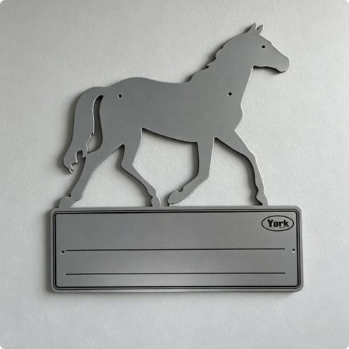 Plaque nominative pour boxes