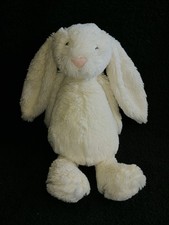 doudou peluche lapin blanc nez