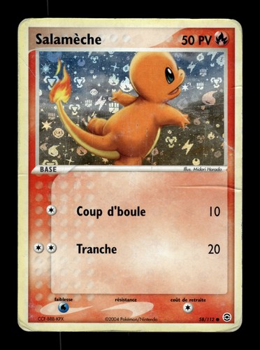 Carte pokémon salamèche - pokémon,