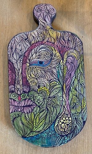 Mnisser abes 35x18cm - mnisser, peinture