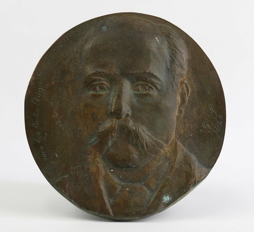 Médaille plaque bronze - plaque, en
