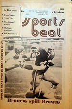Sports Beat Magazine November 23 1978 Cleveland Browns Mike Pruitt Foots Walker