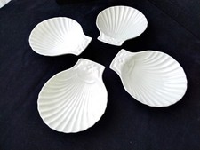 4  Coupelles coquilles en  Porcelaine blanche Pillivuyt