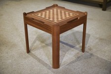 Table de jeu en acajou XXème