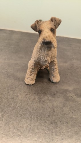 Fox terrier figurine castagna - figurine,