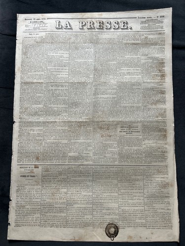 Journal ancien presse - journal, "