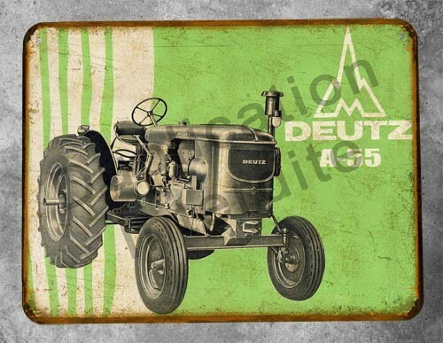Plaque metal vintage - , tracteur