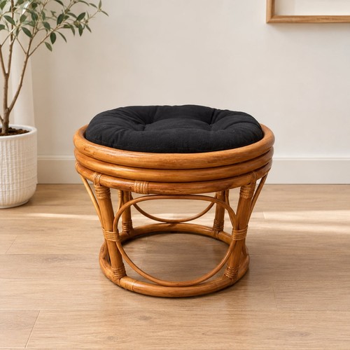 Bamboo ottoman pouf for - bamboo,