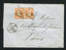 Rare lettre en triple port de