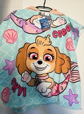 Poncho Pat Patrouille Skye Sirène Fille 60x120 cm Neuf Coton Doux – Nickelodeon