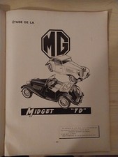 REVUE TECHNIQUE MG TD MIDGET