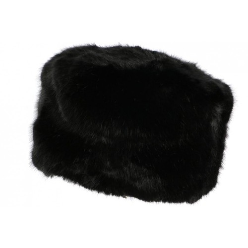 Toque fourrure noire femme - toque,