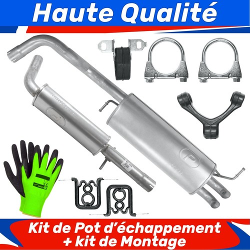 Kit pot échappement - pot, pour
