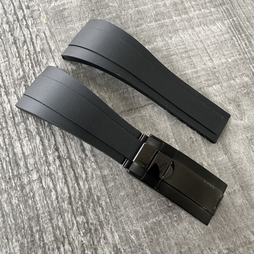 20mm silicone noir caoutchouc - silicone,
