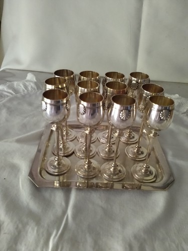 Service liqueur métal - service,