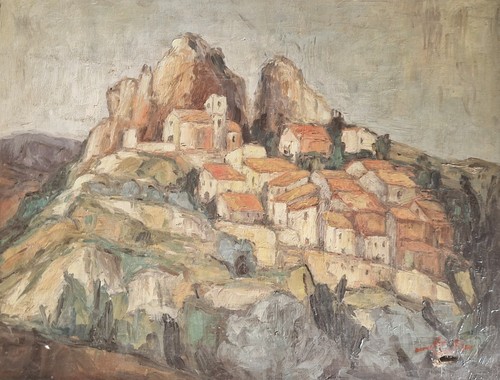 Tableau peinture huile toile - tableau,