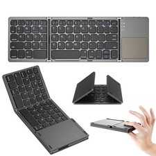 Clavier pliable sans fil Bluetooth avec pavé tactile pour PC Smartphone Table
