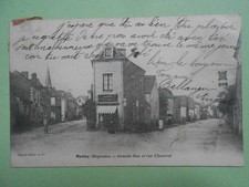 MESLAY-DU-MAINE: L'ÉPICERIE "PALLUET", LA GRANDE RUE ET RUE CHEVREUIL