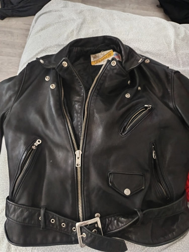 Perfecto schott cuir noir - cuir,