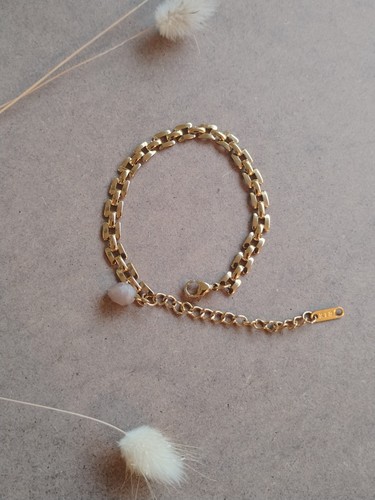 Bracelet chaîne plaqué - ,