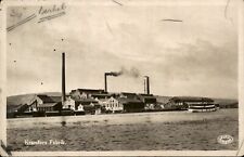 Sweden - Kramfors Fabrik- Vintage Postcard