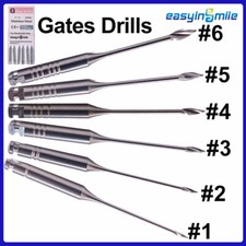 6Pcs Dental Endodontic Gates Drill Glidden 32mm Engine Use Stainless Steel Files