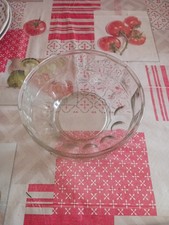 Saladier en verre transparent vaisselle cuisine bol de service art de la table