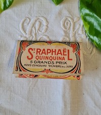 ANCIEN PETIT CARNET papier cigarette PUBLICITAIRE ST RAPHAEL QUINQUINA