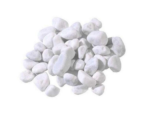 Cailloux marbre blanc carrara - blanc,