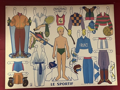 Ancienne planche poupée - ancienne,