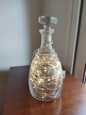 carafe en cristal verre gravé