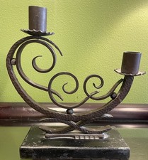 Chandelier Candelabra Candle Holder Art Deco Wrought Iron Subes Zadounaisky Brandt 1930