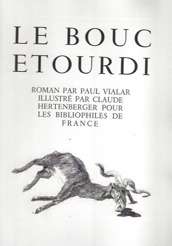 Paul vialar bouc - bouc, étourdi