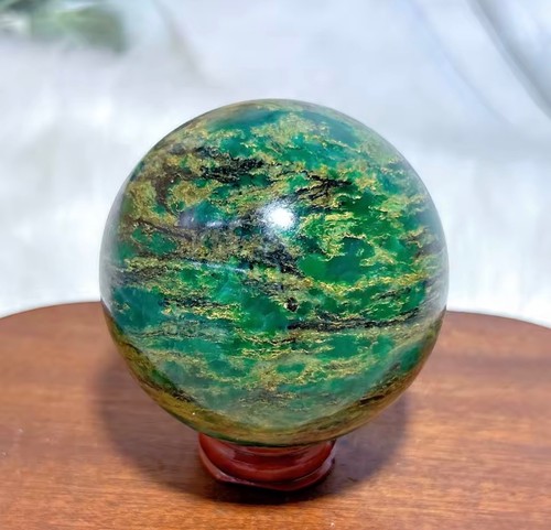 Sphère émeraude verte - en,