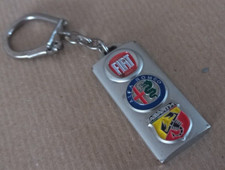METAL CAR KEYRING "FIAT / ALFA ROMEO / ABARTH / NIMES AUTOMOBILES"