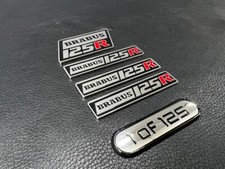 Set of 5pcs - Metal Emblem Badge Smart 453 Brabus 125R Car Logo Interrior