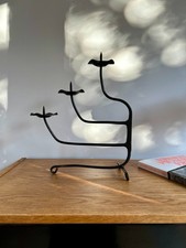 Pique cierge brutaliste en fer